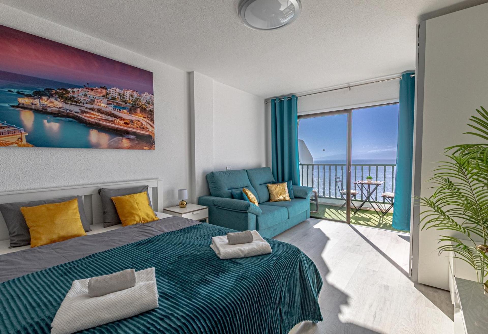 Oceanfront Studio By Dream Homes Tenerife Puerto de Santiago  Bagian luar foto