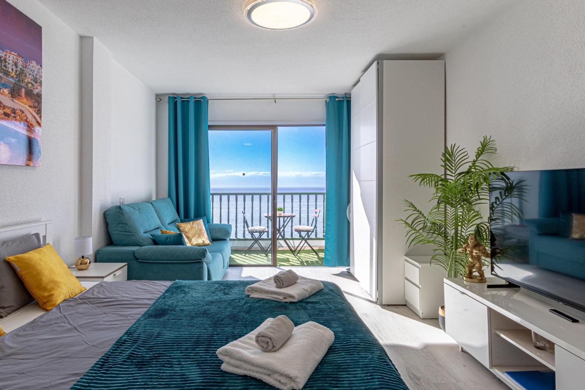 Oceanfront Studio By Dream Homes Tenerife Puerto de Santiago  Bagian luar foto