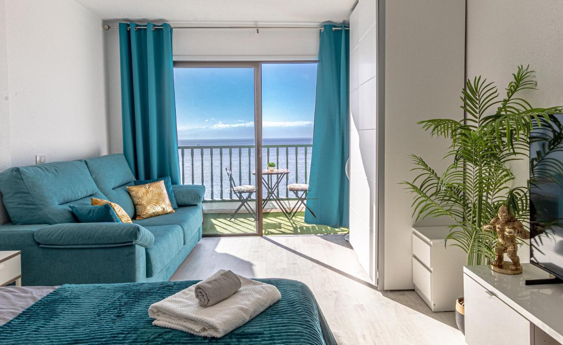 Oceanfront Studio By Dream Homes Tenerife Puerto de Santiago  Bagian luar foto
